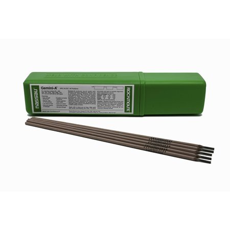 ROCKMOUNT RESEARCH AND ALLOYS Gemini A, 14" Stick Electrode for Stainless Steels 301, 302, 303, 304, 308 and 321, 3/32" Dia., 5lb 1203-5